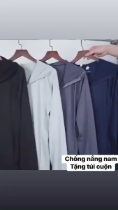 Áo chống nắng nam phiên bản tặng kèm túi cuộn tiện lợi