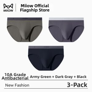 MiiOW | Antibacterial Large Size Mens Briefs 2026 New Modaal Cotton