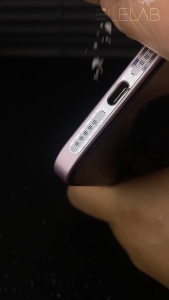 ELELAB ตาข่ายโลหะกันฝุ่นลำโพง ฟิล์มบางเฉียบ ป้องกันรอยขีดข่วน กันน้ำ สำหรับ iPhone 12 Pro Max-17 *ไม่สามารถใช้กับ 17 Pro max