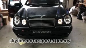 Mercedes Benz W210 E Class Head Lamp Projector Led Ring 100% Taiwan 1995 2002