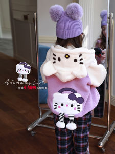 Extra Thick High Density Lamb Velvet Jacket Baby Girl Winter Clothes Soft Cozy Kids Sheepskin Coat Casual Particle Fleece