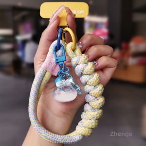 ZHENGEGE | Colorful Woven Two-tone Stylish Creative Phone Lanyard