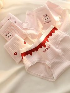 Quần lót nữ cotton họa tiết chú thỏ đáng yêu - Quần chíp nữ thoáng khí ngăn mùi kháng khuẩn DLN68 - LY11