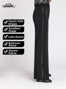DANBAOLUO | High-end Latin Ballroom Dance Trousers Black Pockets