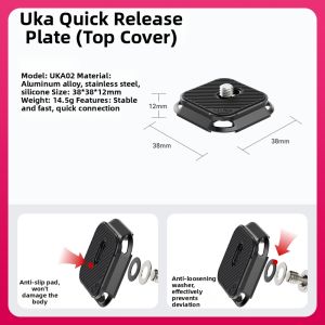 Ulanzi | Magnetic Quick-Release Foldable Bracket for Tripod Mounting with Magsafe Compatibility Universal Phone Support