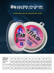 LAODAO | Dây Câu Cá Nylon Siêu Bền và Dẻo