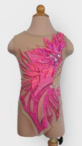 Pink Leaf Leotard