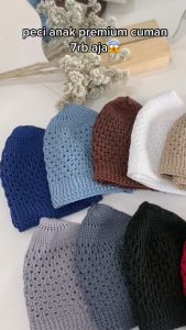 Mirtakids Peci Rajut Nanas Warna Anak (4 Bulan - 5 Tahun) | Katun Rajut