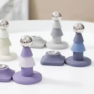 1 no punching Christmas tree door suction anti-collision silicone strong magnetic silent door touch suction