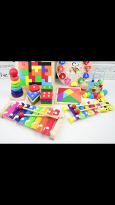Party Gift Wooden Montessori Shape Puzzle Color Geometric Board for Party Gift Lootbag Filler