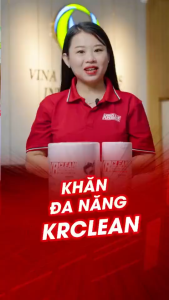 [Combo 2] Cuộn Khăn giấy lau đa năng Krclean 25x30cm 50 tờ siêu thấm hút lau tủ bàn ghế bề mặt của bếp