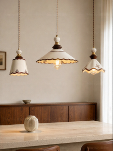 FANCY LAMP CLUB | French Style Ceramic Cream Bedroom Wall Light