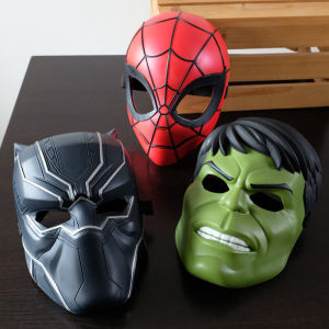 Authentic Marvel Heroes Children's Masks: Iron Man, Spider-Man, Black Panther & Captain America