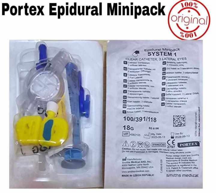 Epidural Set G16, G18 and G18 with Clamp (PORTEX) | Lazada PH