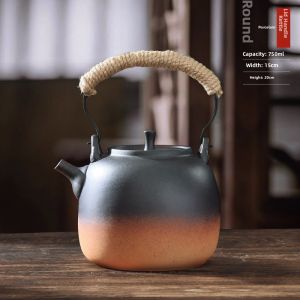 MIANXIAOCHENG | Red Clay Outdoor Side Handle Teapot