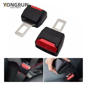 YONGRUN 1 Cặp Dây An Toàn Ô Tô Mở Rộng Miếng Lót Khóa Kẹp Dây An Toàn Ô Tô Bao Da Nối Dài Phụ Kiện Xe Hơi