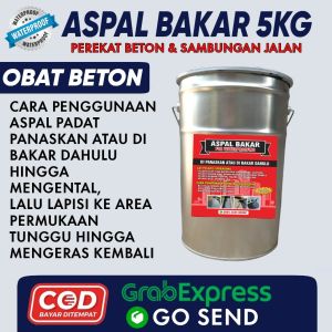ASPAL BAKAR 5KG PEREKAT BETON DAN SAMBUNGAN JALAN