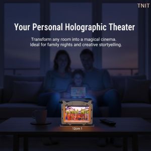 1Set DIY Holographic Display 3D Hologram Projector For Mobile Phone Home Cinema Advertising Display Exhibition Science Education