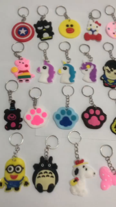 Rantai Kunci Kartun Cartoon Keychain Cute Kuromi Melody Key Ring Bag Accessories Decoration Gift