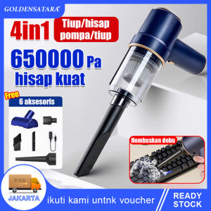 Air Duster Blower Portable Car Powerfull 4 in 1 Blowing/Inflating/Vacuum Cleaner Portable Lighting Vacuum Cleaner Portable Dust Collector Mini Multifungsi Casing Komputer Keyboard AC Kamera Laptop