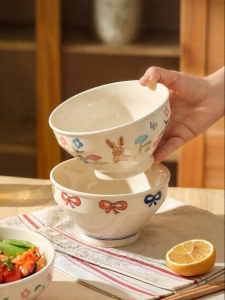MODERN SWEETHOME | Underglaze Colored Personal Use Rice Bowl