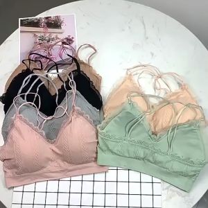 TYBRA501 Pakaian Dalam Wanita Bra Tanpa Kawat Sport Bra Gym Push Up Bra Wanita Olahraga