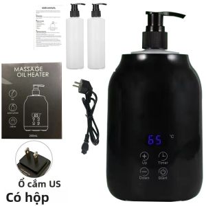Màn Hình LED Hiển Thị Máy Làm Nóng Tinh Dầu 110-240V Điều Chỉnh Nhiệt Độ Massage Dầu Ấm Cho Cơ Thể Thư Giãn Trắng/Đen