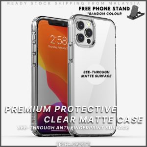 Premium Clear Matte Case Protective Anti Fingerprint Hard Transparent Casing for iPhone 13 Pro Max 13 Mini 12 Pro Max 12 Mini 11 Pro Max