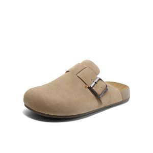 Belle | Mens Fleece-Lined Closed-Toe Birkenstock-Style Clogs