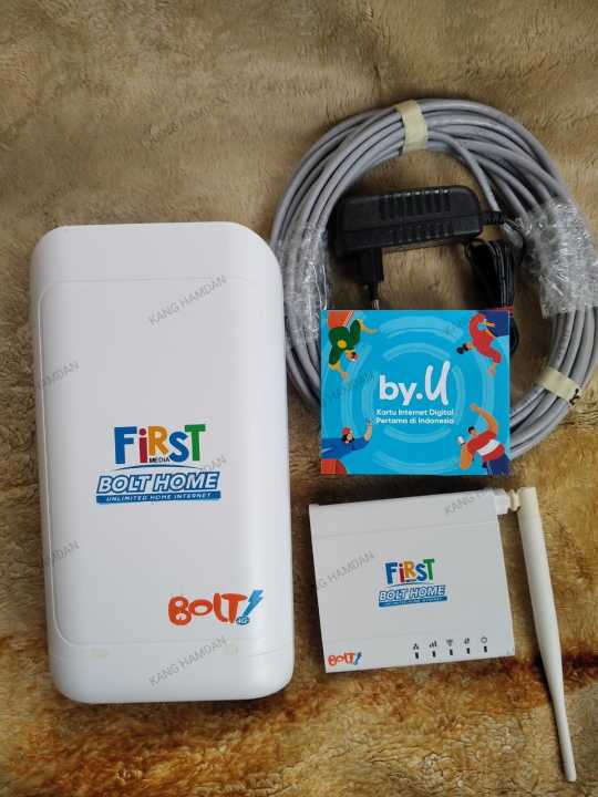 MODEM WIFI BOLT TITAN SUDAH UNLOCK+LAN 15M+PERDANA BYU KOSONGAN
