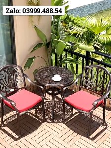 7 Mẫu Bộ bàn ghế ban công ngoài trời Nhôm đúc cực đẹp Bàn ghế sân vườn ngoài trời sang trọng - BO38