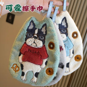 Heavy Embroidery Thick Soft Hand Towel Super Absorbent Hanging Cute Face Towel Household Personal Cleaning Tool Kitchen Use