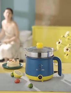 หม้อไฟฟ้า หม้อไฟฟ้า ขนาดเล็ก ทอด ผัด อุ่น ตูม ต้ม นึ่ง เหมาะสำหรับ 2-3 คน