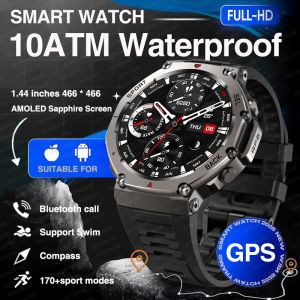 T-Rex 3 Smart Watch 466*466 AMOLED Full Touch Screen 5ATM Waterproof GPS 500mAh High Battery Compass 170+ Sports Modes For Men
