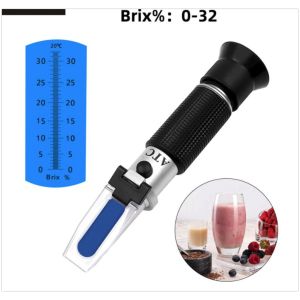 Khúc Xạ Kế 0-32% 0-80% Đo Độ Ngọt Nồng Độ Đường - Brix