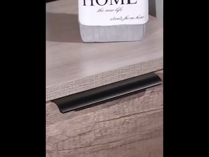Black Hidden Drawer Cabinet Handle 100cm Aluminum Alloy Finger Edge Pull Handles