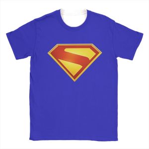 Hot Toys | 2026 New Hot-selling Fashion Superman Logo T-shirt Mens Beach Style Aesthetic T-shirt Round-neck Hippie Superhero T-shirt