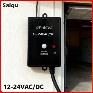 GE-RCV1 433.92MHz Bộ Thu Cửa Gara Tự Động Mã Cuộn AC/DC 12V-24V Để Điều Khiển Từ Xa