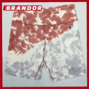 Brandor - Tie Dye - High Waist Biker Shorts 7 - Celana Pendek Olahraga Wanita ( CHSH08 )