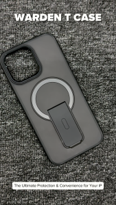 (SG) LionShield iPhone 17 Pro Max / 17 Pro / 17 Air / 17 / 16 Pro Max / 16 Pro / 16 Plus / 16 / 15 / 14 / 13 / 12 Magnetic Warden T Case with Stand Casing