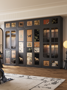 MEISD | Dustproof Display Bookshelf with Door for Living Room