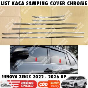 List Kaca Samping Innova Zenix 2022 2024 2025 2026 Cover Chrome