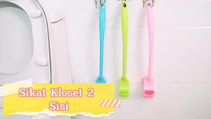 Sikat Kloset Toilet / Sikat WC 2in1 / Sikat Kamar Mandi Panjang