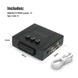 RGBS VGA SCART to YPBPR Converter Convert Video to Color Difference for SFC/N64/MD