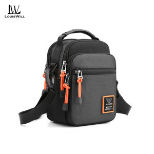 LouisWill กระเป๋าผู้ชายกันน้ำกระเป๋า Crossbody กระเป๋า Oxford ผ้าอเนก กระเป๋าที่สะพายไหล่ลาย ขวางแฟชั่น มินิถุง ป้องกันรอย ขีดข่วนสาย กระเป๋าหน้าอกเล็ก