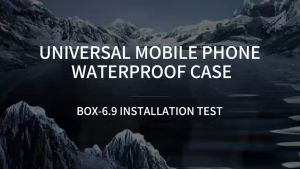 Shellbox New Transparent Universal 6.9-inch Underwater Touch Screen Dust and Drop Protection IP68 Waterproof Phone Case