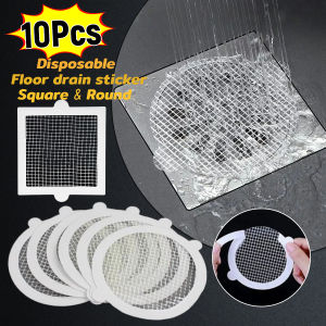 Digeo 10Pcs/pack Disposable Floor Drain Sticker Bathroom Anti-blocking Kitchen Sink Strainers