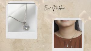 DAVINA Ladies Evie Necklace Sterling Silver 925 - Kalung Wanita Perak S925 Persegi