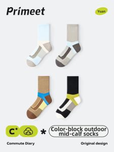 PRIMEET | Breathable Men Summer Outdoor Sport Medium Socks