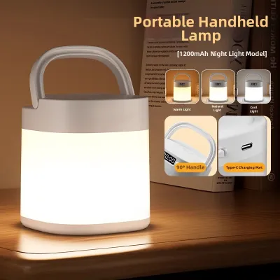 Xlys | Night Light Clock Remote Control Charging Bedside Lamp